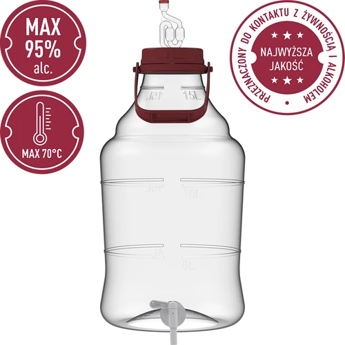 Garrafão 15 L com pega e torneira - 4