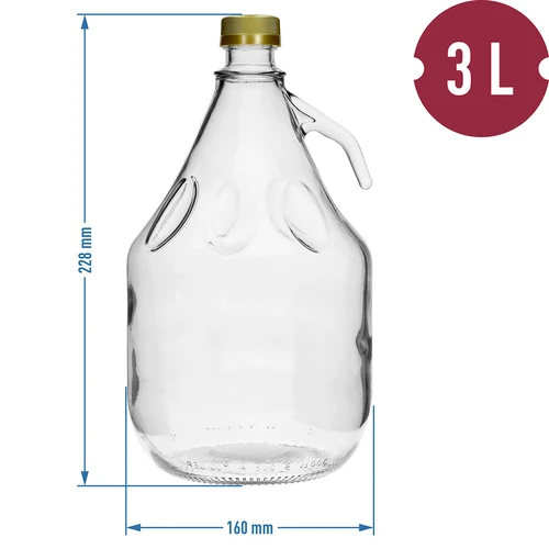 Garrafão 3L Dama com tampa - 4