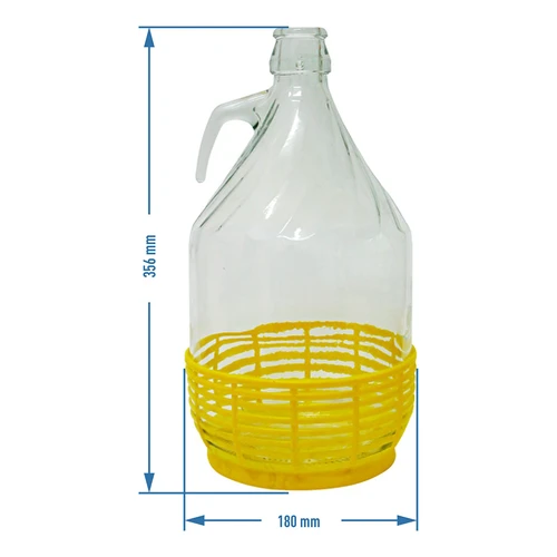 Garrafão Dama 5 L com asa em vidro - 2