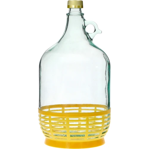 Garrafão Dama 5 L com tampa e cesto de plástico  - 1 