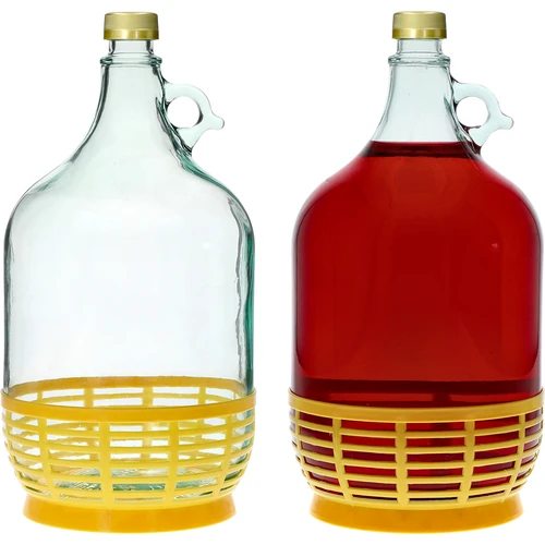 Garrafão Dama 5 L com tampa e cesto de plástico - 3