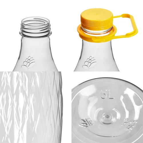 Garrafão Dama 5 L PET, com tampa de rosca e alça - 3