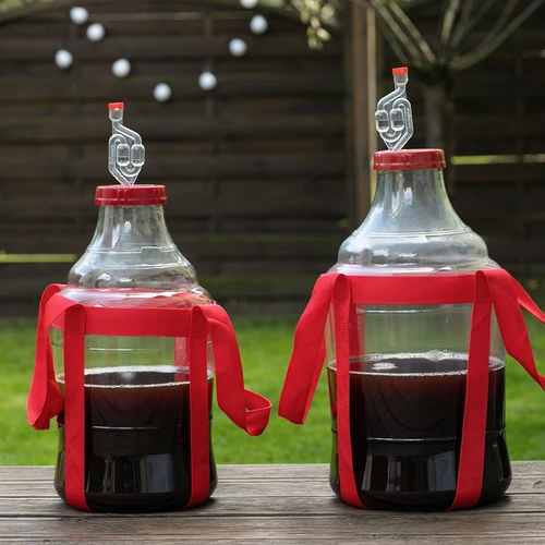 Garrafão para vinho, leve e inquebrável, com alças de transporte, 10 L - 9