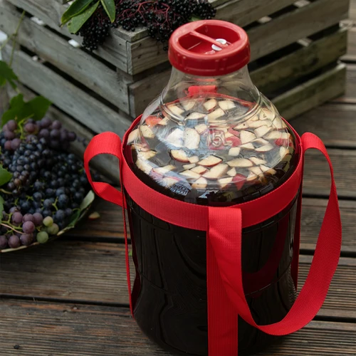 Garrafão para vinho leve, inquebrável, com arnês, 15 L - 9