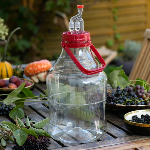 Garrafão para vinho leve, inquebrável, com pega, 10 L - 7