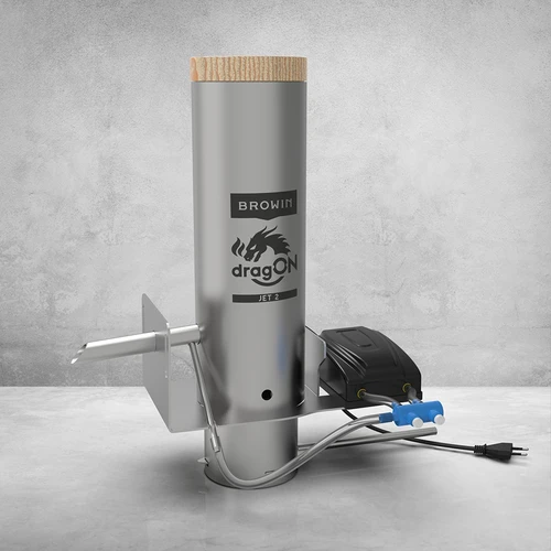 Gerador de fumo dragON JET 2 com gaveta de cinzas e bomba - 11