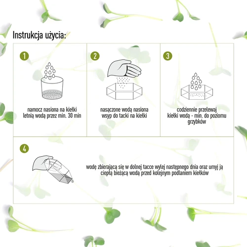 Germinador de vários níveis Niezłe Ziółko + 10 embalagens de sementes - 12