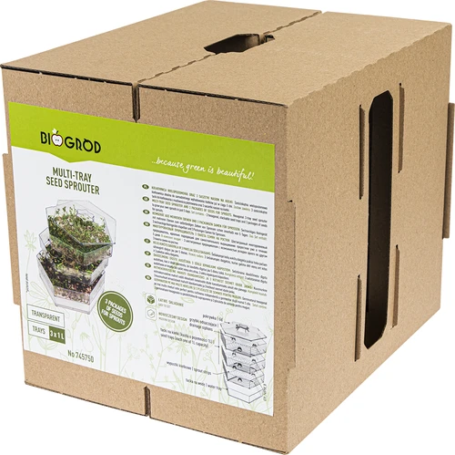 Germinador de vários níveis Niezłe Ziółko com sementes de rabanete - 21