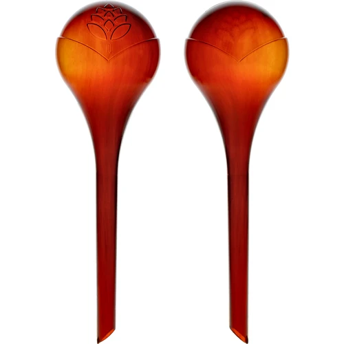 Globos de rega para plantas, transparentes âmbar, 400 ml, 2 unid.