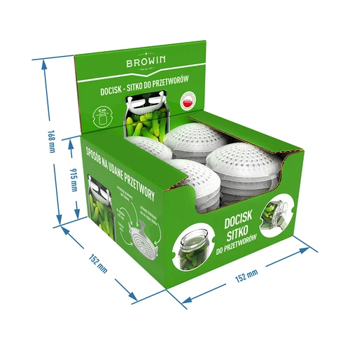 Grelha de pressão para conservas, fermentados e vinagre - para frascos Ø82 - 10