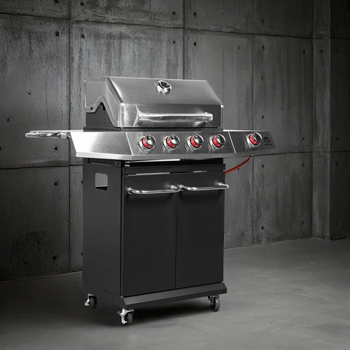 Grelhador a gás dragON BBQ101, 11,7 kW, preto-prateado - 4