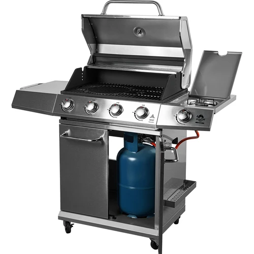 Grelhador a gás dragON BBQ201, 18,8 kW, prateado - 2