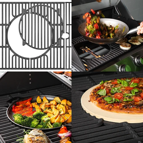 Grelhador a gás dragON BBQ201, 18,8 kW, prateado - 10