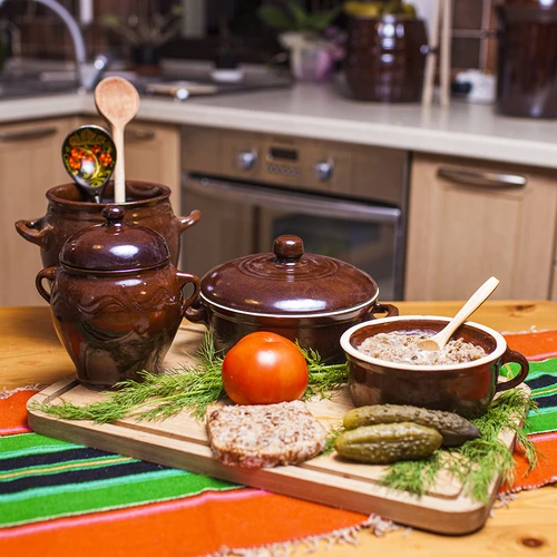 Grés - pote 0,5 L para banha, sem tampa - 2