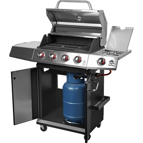 Grill gazowy dragON BBQ101, 11,7 kW, czarno-srebrny - 2
