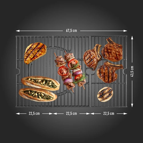 Grill gazowy dragON BBQ201, 18,8 kW, srebrny - 9