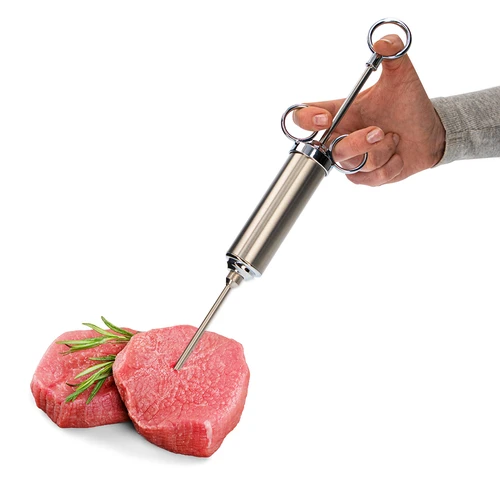 Injetor de marinadas em aço inoxidável 60 ml + 2 agulhas - 8