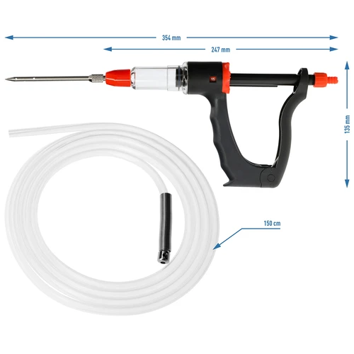 Injetor de salmoura semiautomático para charcutaria, com conjunto de agulhas e mangueira - 8