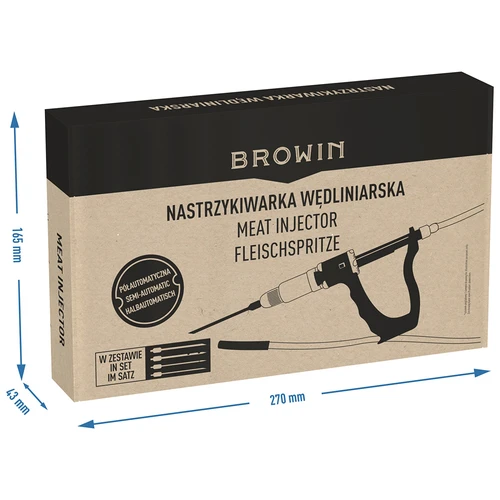 Injetor de salmoura semiautomático para charcutaria, com conjunto de agulhas e mangueira - 10