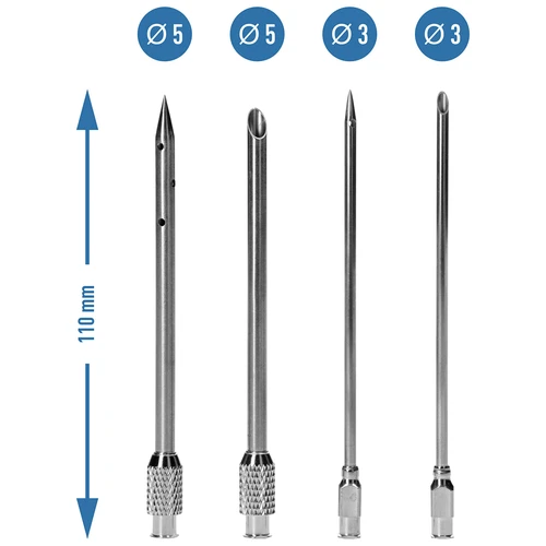 Injetor de salmoura semiautomático para charcutaria, com conjunto de agulhas e mangueira - 9