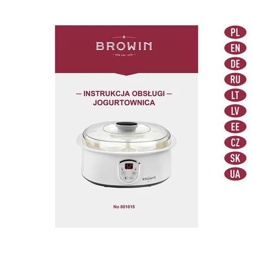 Iogurteira com termostato, 7 frascos, 1,3 L - 9