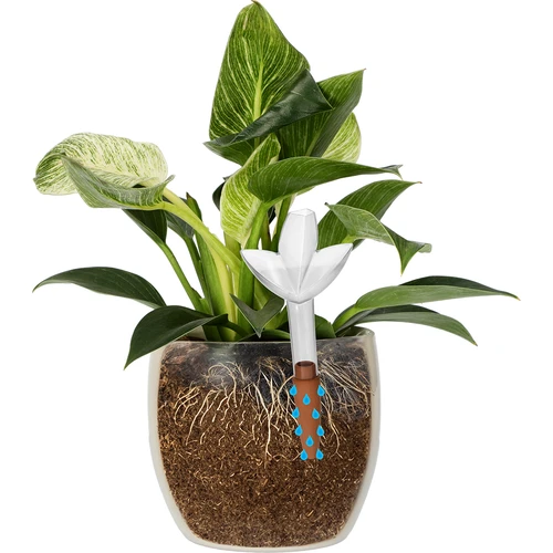 Irrigador para plantas – folha transparente com pé de cerâmica, 120 ml - 6