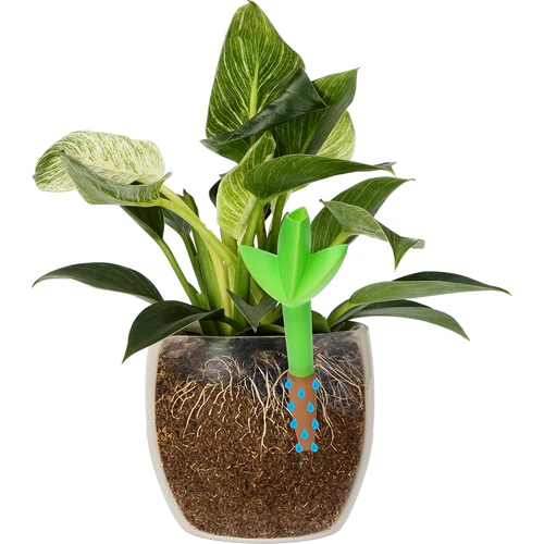 Irrigador para plantas – folha verde com pé de cerâmica, 120 ml - 6