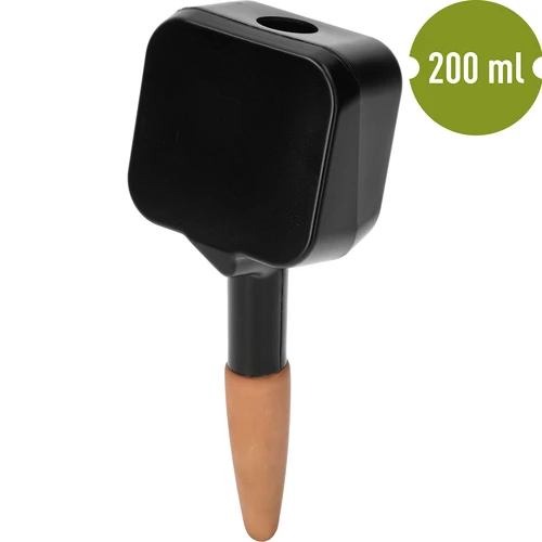 Irrigador para plantas – placa de ardósia preta com estaca de cerâmica, 200 ml - 2