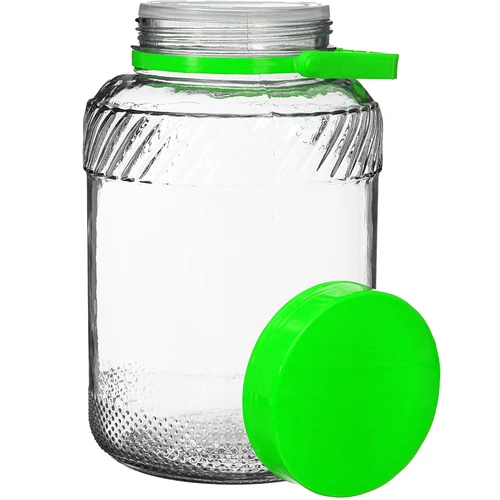 Jarro 5 L com pinças - tampa verde - 3
