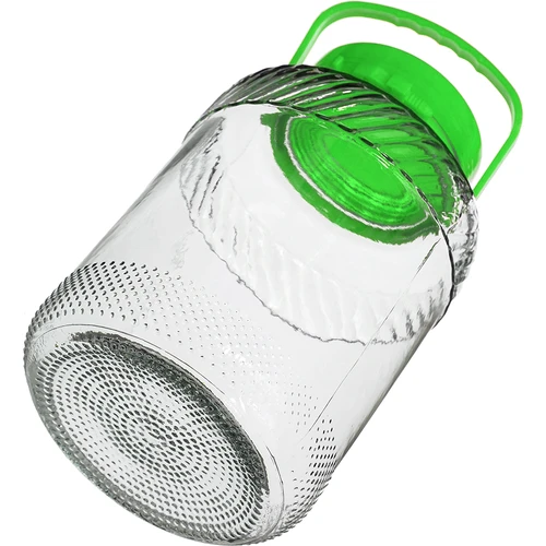 Jarro 5 L com pinças - tampa verde - 4