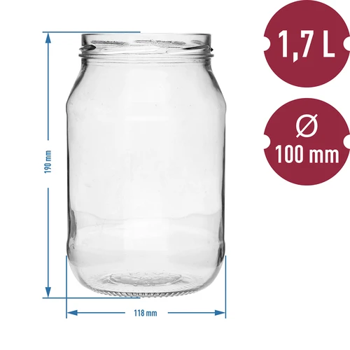 Jarro TO 1,7L fi 100 - 6 unid. - 5
