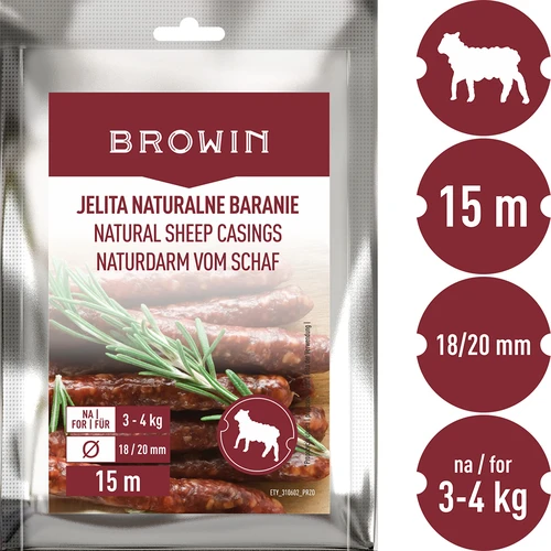 Jelita naturalne baranie - kaliber18/20mm, 15m - 3