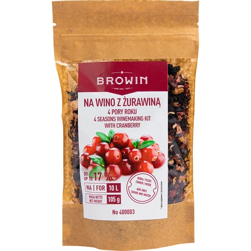 Kit para vinho 4 ESTAÇÕES – Cranberry  - 1 