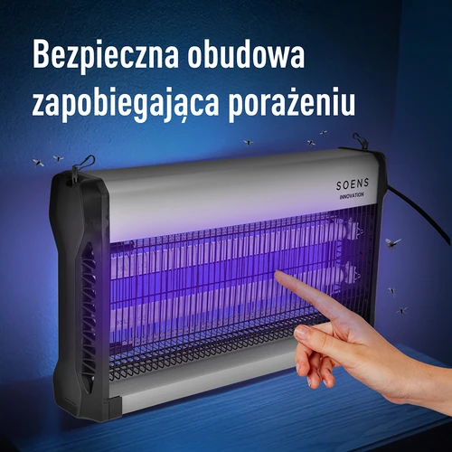 Lampa owadobójcza UVA 40 W, srebrna - 7