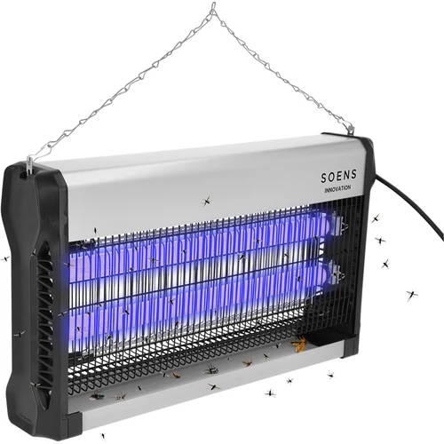 Lampa owadobójcza UVA 40 W, srebrna - 3