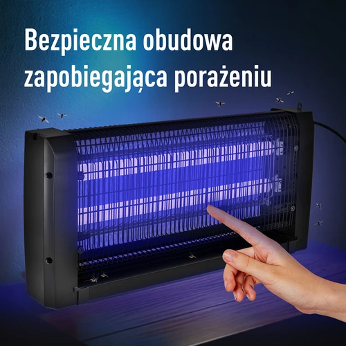 Lâmpada mata-insetos UVA 20 W, preta - 7