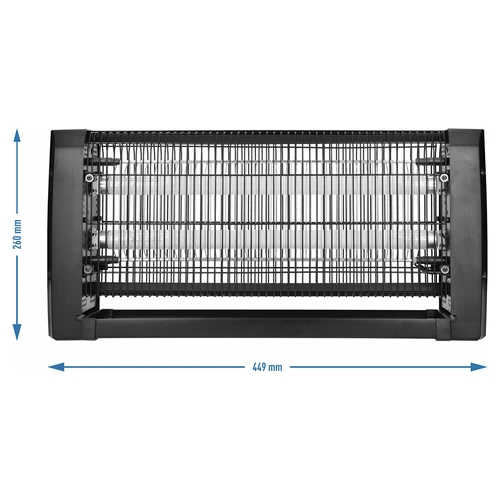 Lâmpada mata-insetos UVA 20 W, preta - 4