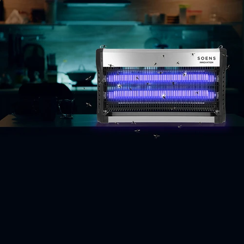 Lâmpada mata-insetos UVA 40 W, prateada - 10