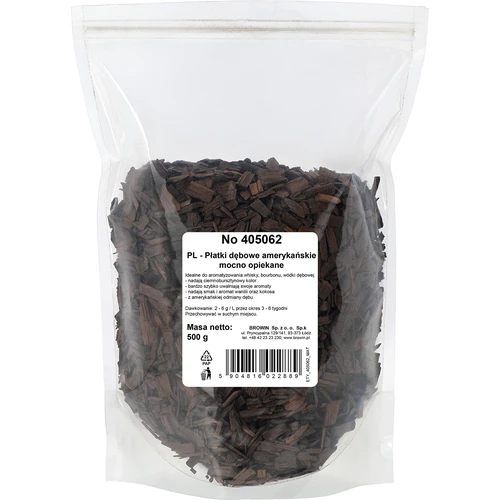 Lascas de carvalho americano fortemente tostadas, 500g - 2