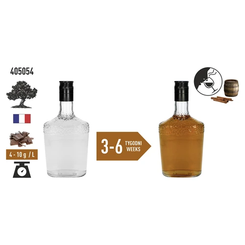 Lascas de carvalho de tosta forte aromatizadas com canela 50 g - 6