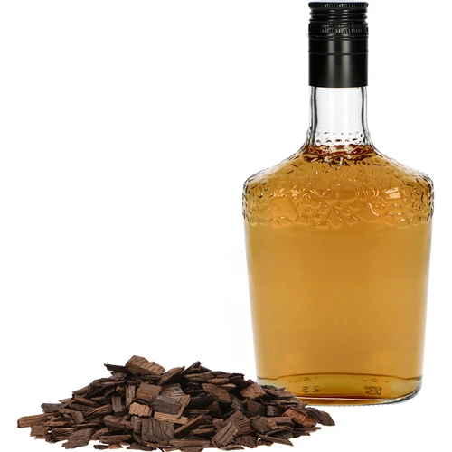 Lascas de carvalho de tosta forte para aromatizar bebidas alcoólicas (whisky, bourbon, brandy, conhaque, cerveja), 50 g - 5