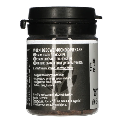 Lascas de carvalho fortemente torradas, 20g  - 1 
