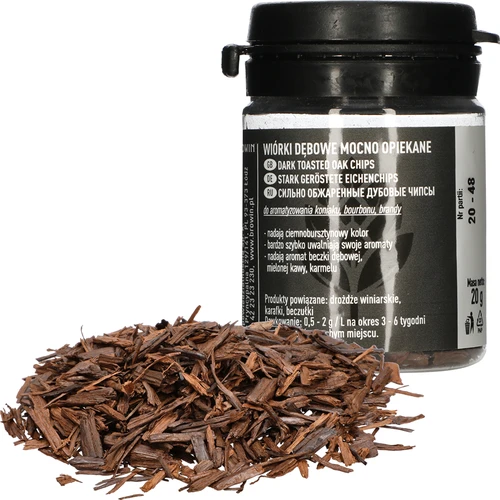 Lascas de carvalho fortemente torradas, 20g - 4