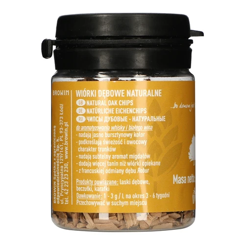 Lascas de carvalho natural (não torradas), 20g  - 1 