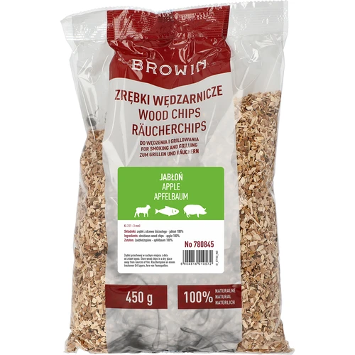 Lascas de madeira para fumar/grelhar, MACIEIRA - 450 g, cl. 2