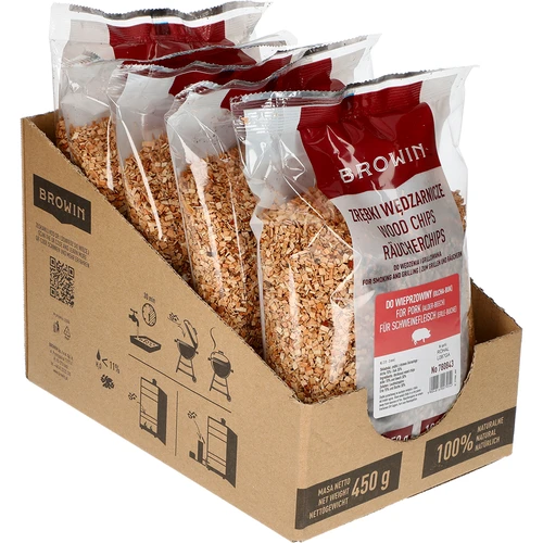 Lascas para defumação/grelhar 70% amieiro + 30% faia, 450 g, cl. 2 - 3