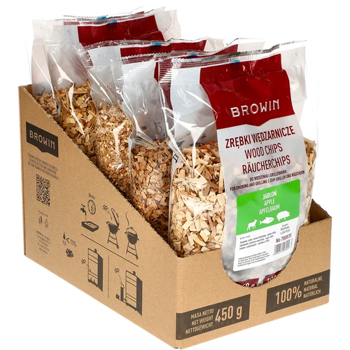 Lascas para defumação/grelhar, macieira, 450 g, cl. 8 - 3