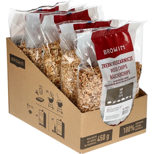 Lascas para fumagem/grelhar, carvalho, 450 g, cl. 8 - 2