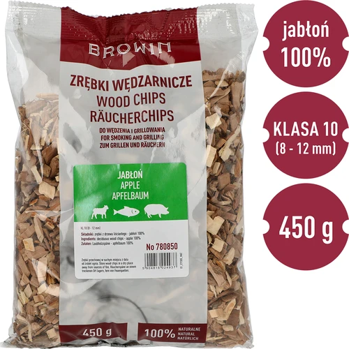 Lascas para fumagem/grelhar, macieira, 450 g, classe 10 - 3