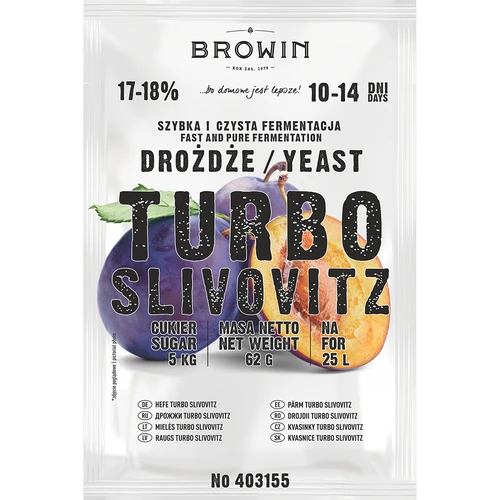 Levedura de Destilaria Turbo Slivovitz - 2